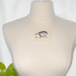 Lucky Feather Silver-tone Starfish Stud Earrings